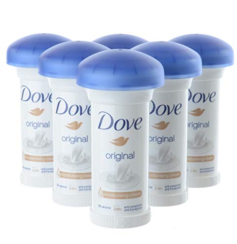 Dove Original, deodorante crema anti-traspirante, 50 ml, confezione da 6