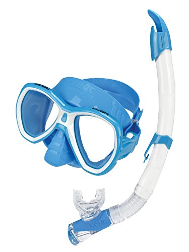 Seac Set Elba Color, Kit maschera sub e boccaglio per snorkeling