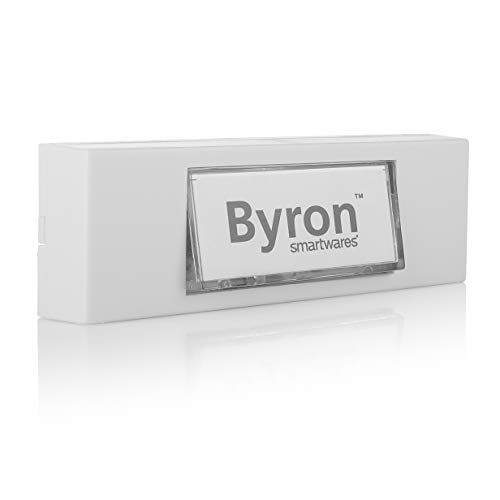 Byron 10.007.98 (7750) Pulsante Cablato per Campanello da Superficie, Bianco