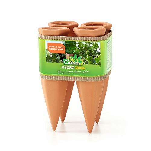 Bio Green Cono in Ceramica per l'irrigazione Hydro Wine, Terracotta