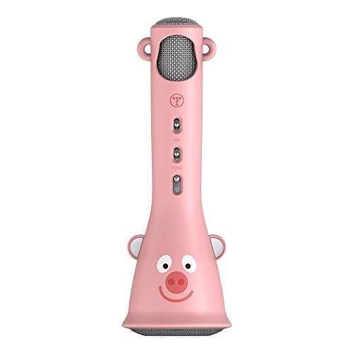 TOSING X3 Karaoke Microphone per bambini Microfono senza fili compatibile con iPhone/iPad/Tablet/smartphone Android, miglior regalo per ragazzi e ragazze compleanno 2020-Kids Karaoke Machines (Rosa)