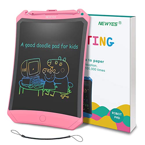 NEWYES Colorato Tavoletta Grafica LCD Scrittura 8,5Pollici Lavagna da Disegno Regali per bambini(Rosa)