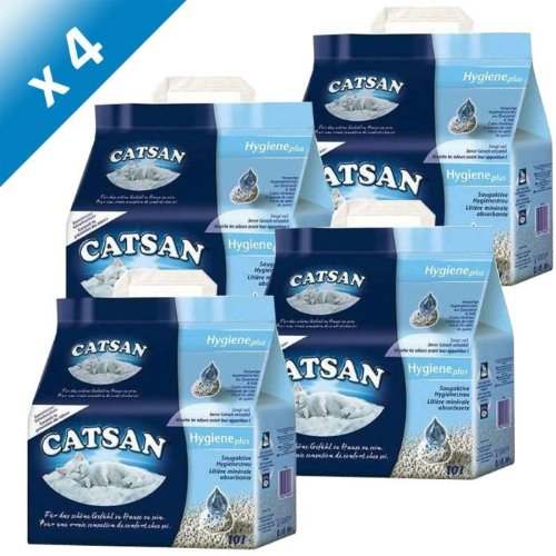 Catsan N/A Lettiera Hygiene, 10 Litri X 4, Non Agglomerante