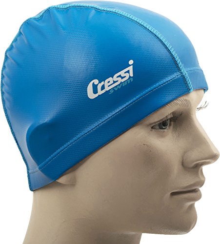 Cressi Pv Coated cap, Cuffia Nuoto Unisex – Adulto, Blu Royal, Unica