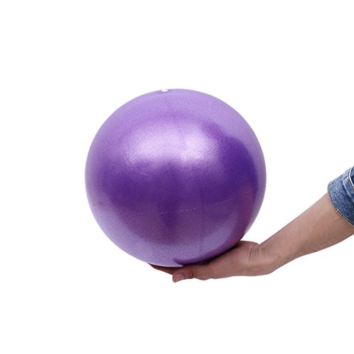 VORCOOL mini yoga pilates esercizio palla palla per esercizi addominali e spalla esercizi di riabilitazione Core (viola 25 cm)