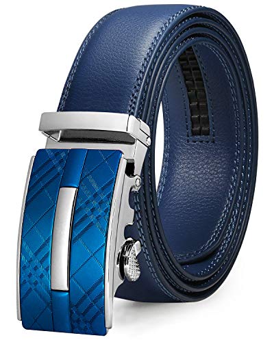 ITIEZY Cintura Uomo Cintura Automatica Pelle 35MM Cintura a Cricchetto Elegante Moda Cintura con Confezione Regalo