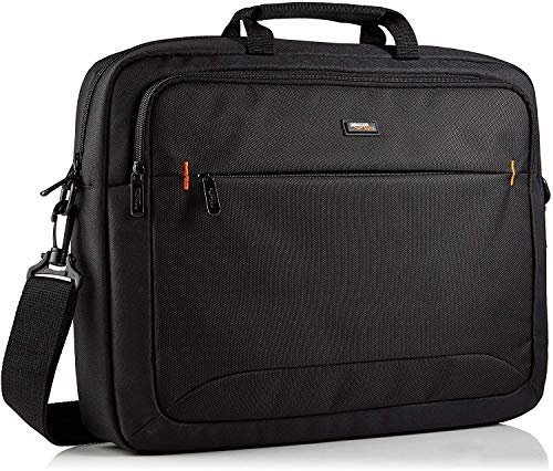 AmazonBasic - Custodia per laptop HP fino a 17,3'' (44 cm), nero, confezione da 1