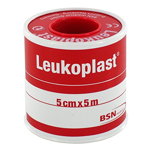 Leukoplast - Nastro ipoallergenico, 5 m x 5 cm, 1 pezzo