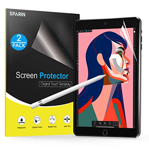 SPARIN 2 Pezzi Pellicola Opaca Compatibile con iPad 8/7 generazione (10,2 pollici, modello 2020/2019), antiriflesso, struttura in carta, pellicola protettiva PET opaca