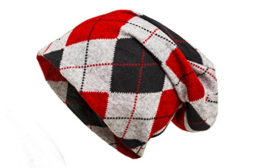 shenky - Cappello - Vintage/Alternativo - Rosso a Quadri - Taglia Unica