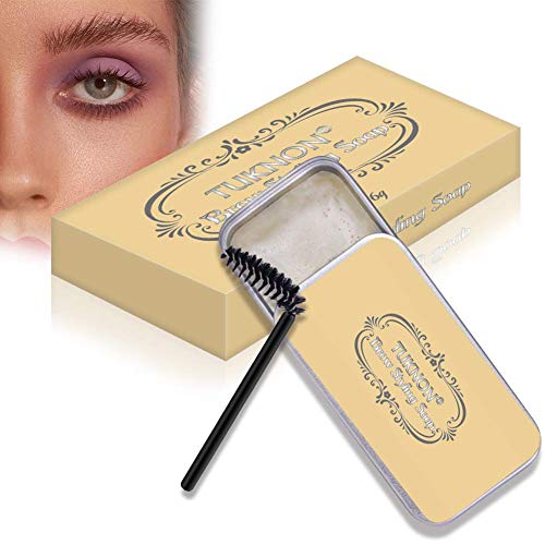 Sopracciglio Styling Soap, Soap Brows, Soap Brows Sopracciglia, Eyebrow Soap, Sapone per Sopracciglia, per Sopracciglia Styling Duraturo Incolore, con Pennello