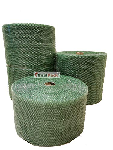 Realpack - Rotolo di pluriball, riciclabile, antistatico, ecologico, 300 mm x 10 m, 300 mm