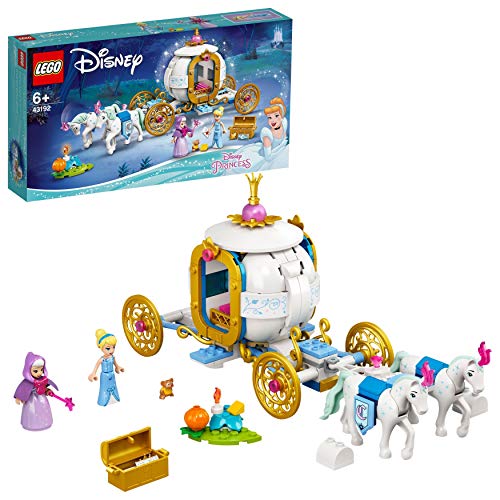 LEGO Disney Princess La Carrozza Reale di Cenerentola, Playset per Bambini con 2 Mini-Doll e 2 Cavalli, 43192