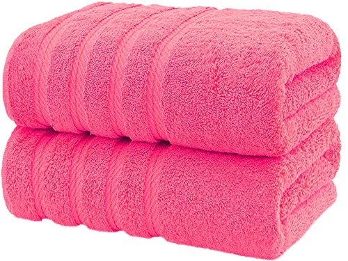 CASA COPENHAGEN Bella, set di include 2 asciugamani da bagno, Rosa
