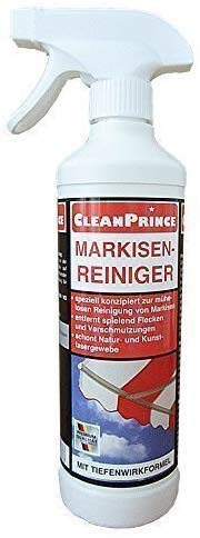 500 ML 0,5 Litro Markisenreiniger Markisen-Reiniger Markisenreinigungsmittel Purificatore Detergente Tenda Tettoie Ombrelli Campeggio Camper Rimozione di Macchie Acqua Strisce Pioggia Depositi Polline