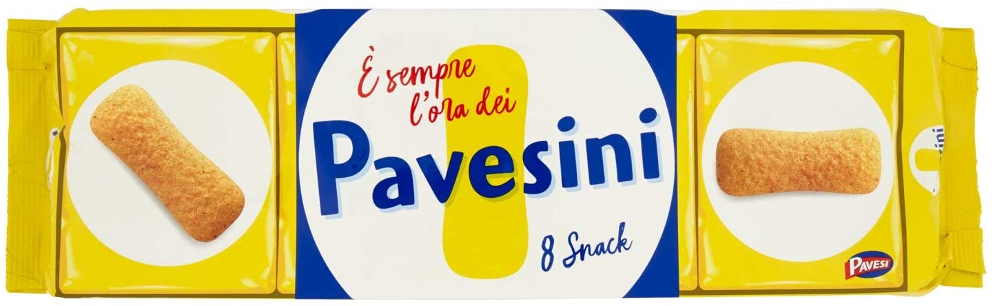 Pavesi Pavesini Classici, Biscotto Leggero per Colazione o Gustoso Break - Confezione da 8 X 25g