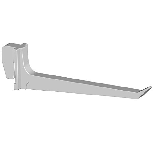 Element System Gancio in plastica, 10 Pezzi attrezzata, Parete di Pannelli forati, 7.5 cm, Bianco, 11409-00003, Set di 10