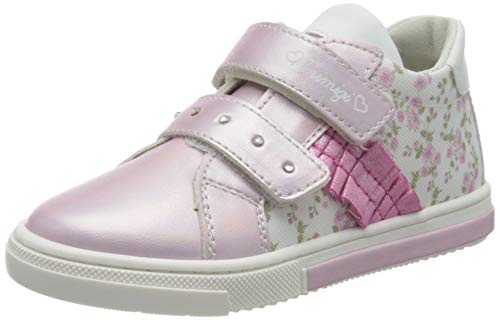 PRIMIGI Scarpa Primi Passi Bambina, Ginnastica, Pink BCO Ros Ver Rose, 5406722, 24 EU