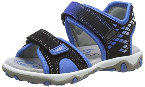 superfit Mike 3.0, Sandali con Cinturino alla Caviglia Bambino, Nero (Black/Blau 00), 31 EU