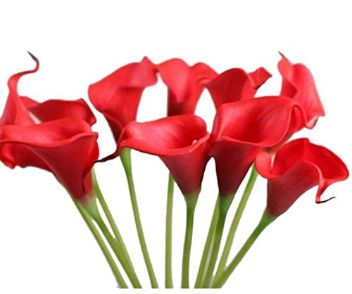 10pcs Fiore Artificiale Fiori Artificiali Calla Lily ,Decorazione Domestica Bouquet Decorazione di Cerimonia Nuziale Domestica Nuziale del Mazzo