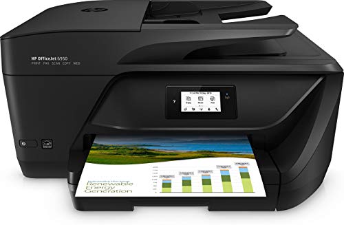 HP OfficeJet 6950 Stampante Multifunzione a Getto di Inchiostro, Stampa, Scannerizza, Fotocopia, Fax, Wi-Fi Direct, 3 Mesi di Servizio Instant Ink Inclusi, Nero