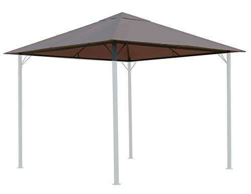 QUICK STAR Tetto di Ricambio per Gazebo da Giardino, 3 x 3 m, Colore Grigio-beige