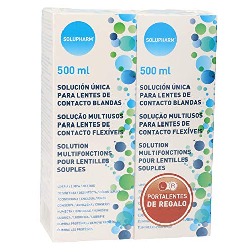 SOLUPHARM Soluzione unica per lenti a contatto morbide 2X500 ml