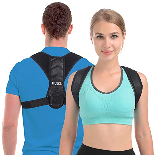 Correttore posturale, supporto per la schiena, per allenamento della schiena, per collo e schiena, per uomo e donna (taglia: L)