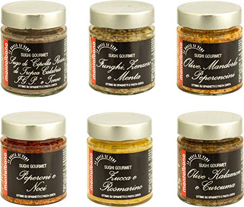 MONTALBANO Sughi Gourmet Miste 6 Vasi - 780 g