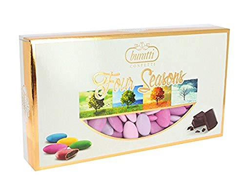 Confetti Buratti Al Cioccolato Multicolor Sfumati 1 Kg (Lilla - Primavera)