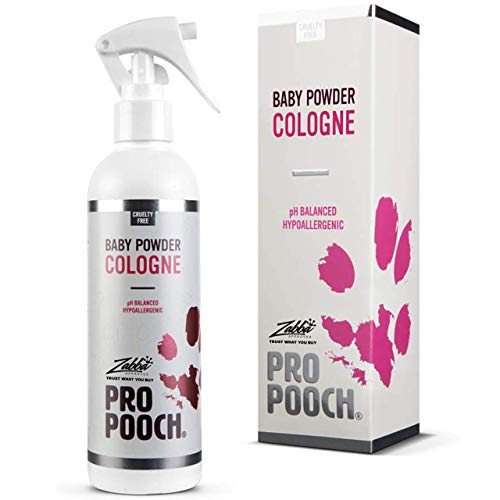 Pro Pooch - Profumo spray per cani, 250 ml Con fragranza di talco