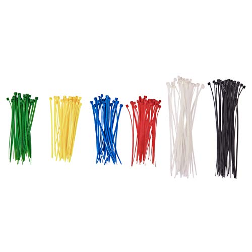 Amtech S0665 Cable Tie Set, 150 pezzi, Multicolore