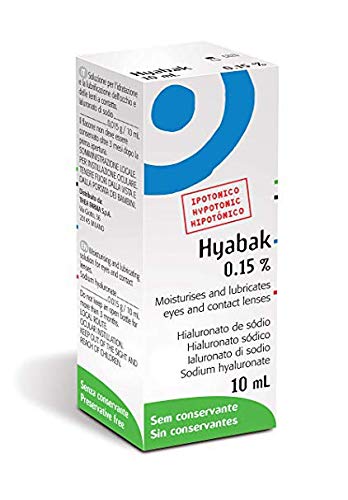hyabak, soluzione per la Idratazione oculare e delle lenti a contatto, 10 ml