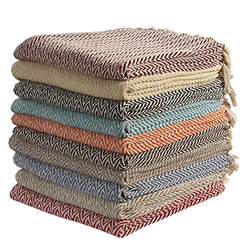 Grande Cotone Zig-Zag Divano Genera Singolo Letto Laterale Poltrona Cover 125 x 150cm (Colore spedizione su Casuale Base)