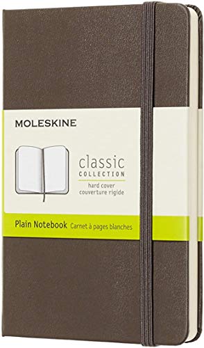 Moleskine Notebook Classic- Copertina Rigida - Taccuino a Pagine Bianche, Pocket, Marrone (Terra)