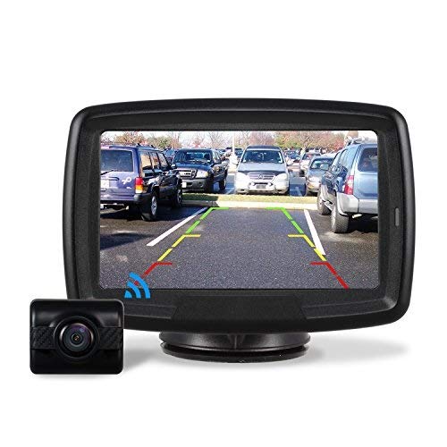 AUTO-VOX TD-2 Telecamera Retromarcia wireless per auto Monitor LCD da 4,3 '' Telecamera Posteriore Impermeabile IP68 Segnale Stabile Visione Notturna