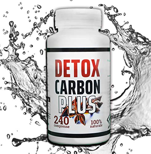 DETOX CARBON ACTIVE XXL, 240 compresse-Dimagrante Detox - bruciagrassi Per Perdere Peso Velocemente | Eccezionale Per Pancia Piatta Cosce Addominali E Purificare il Corpo Termogenico Naturale