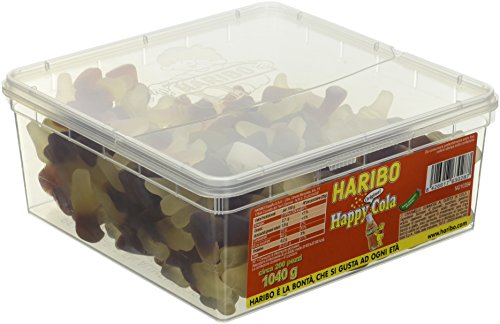 Haribo Caramelle Barattolo Happy Cola - 200 pezzi circa [1040g]