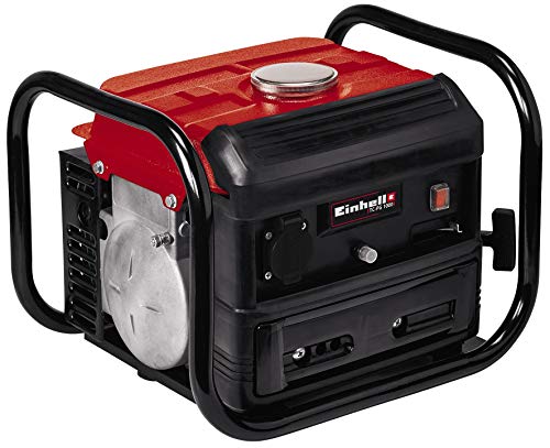 Einhell TC-PG 1000 Generatore di corrente (miscela, motore 2 tempi, 50 Hz, 680 W, presa da 230 V, telaio portante, stabili piedini, interruttore magnetotermico, avvio a cavo)