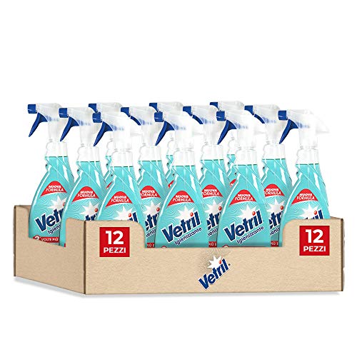 Vetril - Multiuso e Vetri, Igienizzante - 650ml x 12 pezzi - 7800ml