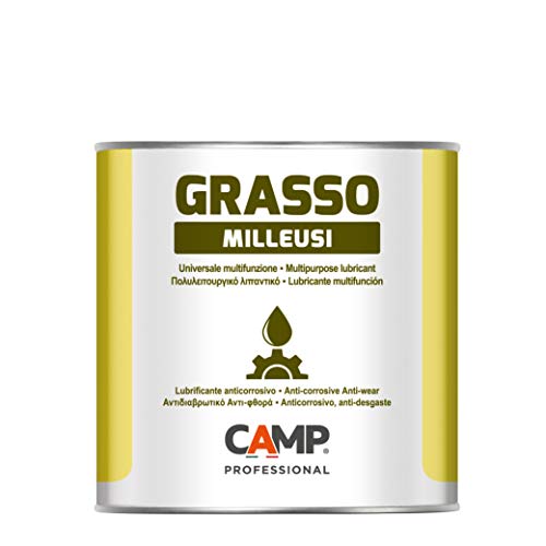 Camp GRASSO MILLEUSI, Grasso lubrificante multiuso al Litio NLGI2 ad alte prestazioni, Protegge da ruggine e corrosione, 1 kg
