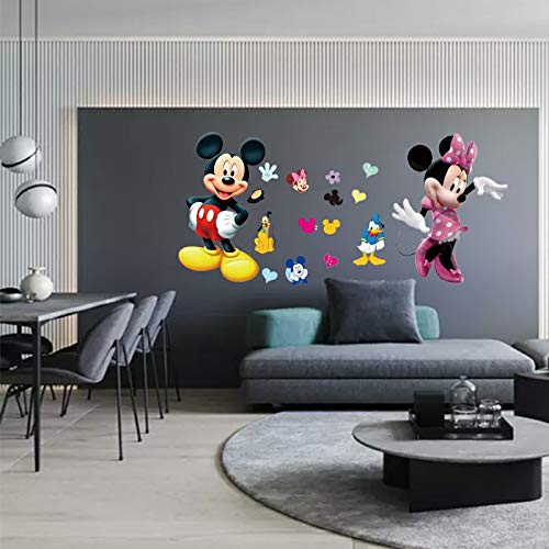 Kibi adesivi Muro Minnie Disney Adesivi Muro Mickey Mouse Adesivo Da Parete Minnie Camera Da Letto Bambini Stickers Muro Bambini Mickey Mouse Adesivi Muro Topolino Disney