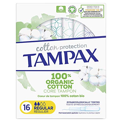 Tampax Cotton Protection - Tamponi regolari con applicatore, 16 pezzi