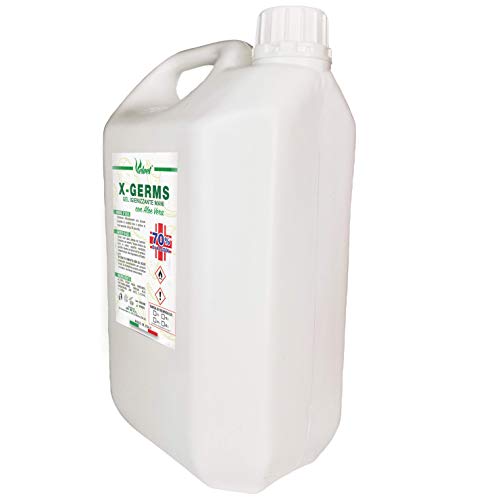 Velvet - 5 litri | tanica ricarica | x-germs gel igienizzante mani con aloe vera | 70% di alcool