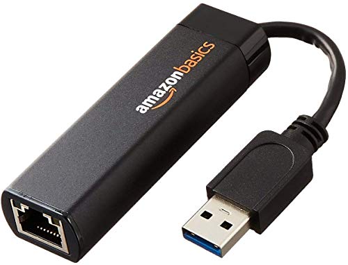AmazonBasics - Adattatore internet Ethernet, USB 3.0 a 10/100/1000 Gigabit