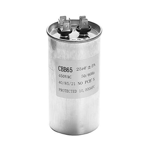 LaDicha Condensatore di Avviamento del Compressore del Condizionatore d'Aria CBB65 450VAC del Condensatore del Motore 15-50uF - C(25uF)