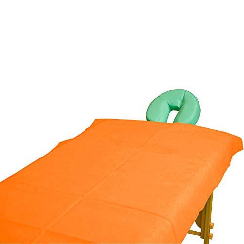 Teqler 131042mango Lenzuoli monouso per lettini da visita e da massaggio, 200 cm x 70 cm (confezione da 100 pezzi)