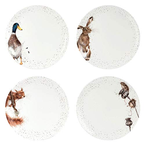 Portmeirion Home & Gifts WN4077-XB - Set di 4 piatti in ceramica