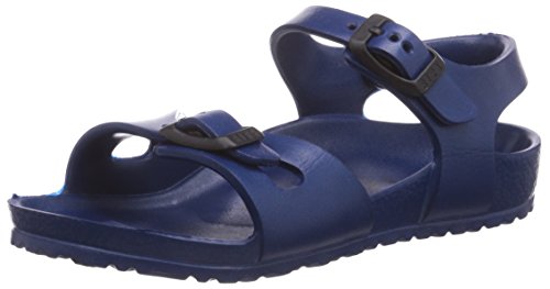 Birkenstock 126123, Sandali con cinghiette Unisex Bambini, Blu (Blu (Navy 3856)), 30 EU