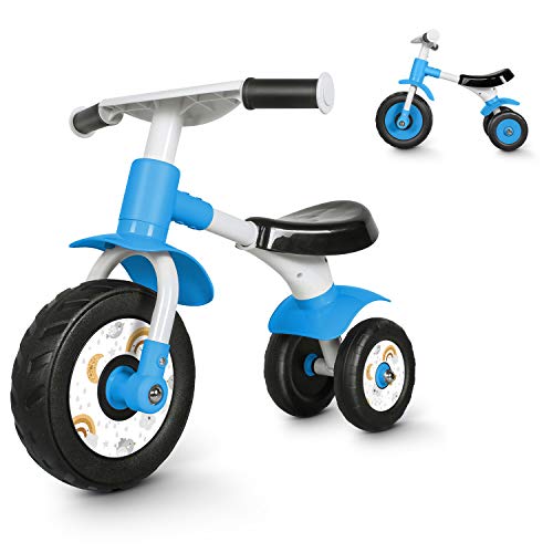 besrey Bicicletta Senza Pedali，Bici Senza Pedali per Bambini da 1 Anno a 2 Anni (10-24 Mesi),Balance Bike Baby,Bicicletta Equilibrio,Blu
